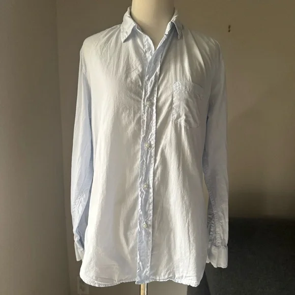 Frank & Eileen Eileen Relaxed Button-Up Shirt (Pale Blue)